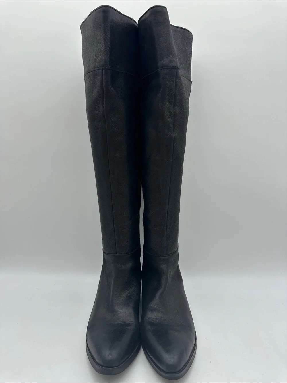 Franco Sarto Daya Black Over-the-Knee Leather Boots
